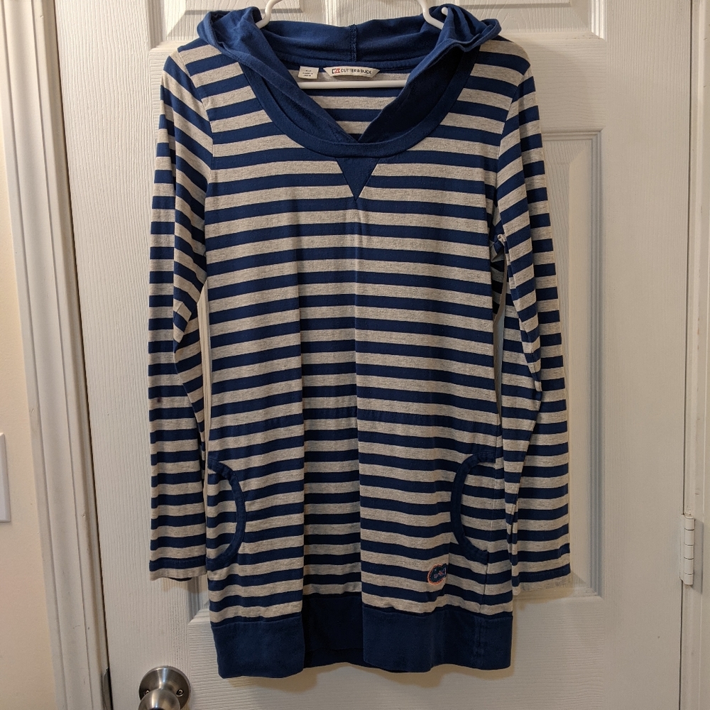 ❤ Cutter & Buck Hooded Long Sleeve Gators Shirt